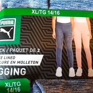 🔥NWT $15 Sale 🔥Puma Kids Fleece Lined Leggings 2 Pack